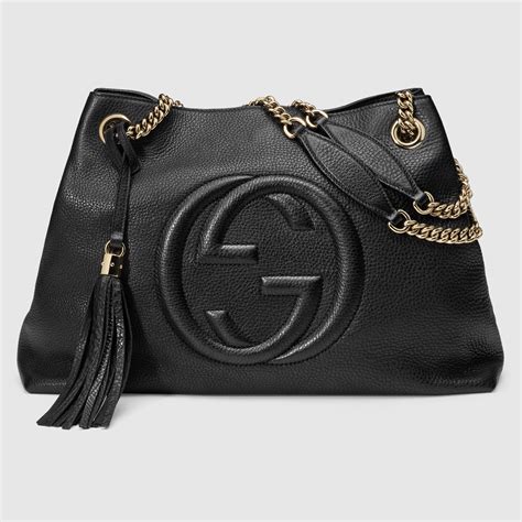 gucci soho leather shoulder bag re sales|Gucci adjustable shoulder handbags.